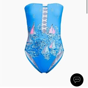 Lilly Pulitzer NWT Lunar Blue Ladies Bathing Suit